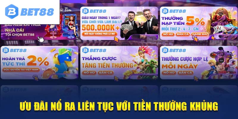 Một số khuyến mãi tại sảnh game nổ hũ 